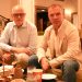Uzņēmējs Māris Martinsons un Viesturs Koziols sarunā par Latvijas hokeju